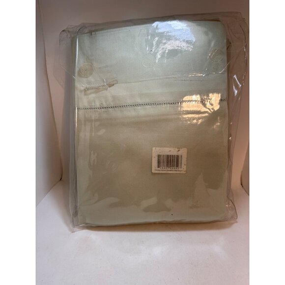 Tuscany Fine Italian Linen Queen Sheet Set Mint Green Fitted Flat USA Italian Fa - Picture 2 of 6